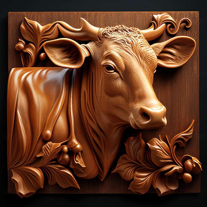 3D model Cow (STL)